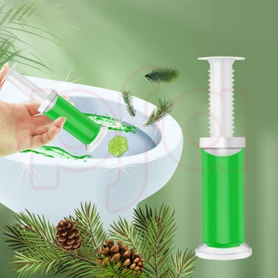 60127, Toilet Cleaning Gel 1 Pack Clean Pine Scent 1.61oz with 14 Stamps - Air Fusion, 191554601277