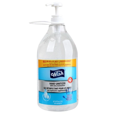 60285, Wish Hand Sanitizer 67.6oz(2L) Advance Pump, 191554602854