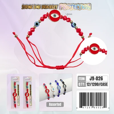 J9-026, String Line Protection Bracelet, 887257890260