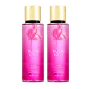OD88603, LIQUID KISS Body Spray for Women 8.4oz ROSE UNTAMED Scent Long-Lasting Fragrance Body Mist Floral and Fruity Fragrance, 191554886032