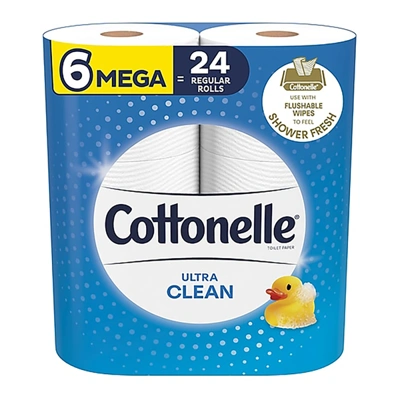 CTN6UCL, Cottonelle 6count Bundle Toilet Tissue Ultra Clean, 036000541502