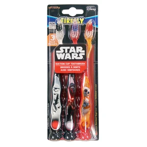 DF64353, Kids Toothbrush w/ Suction 3PK Star Wars, 672935643531