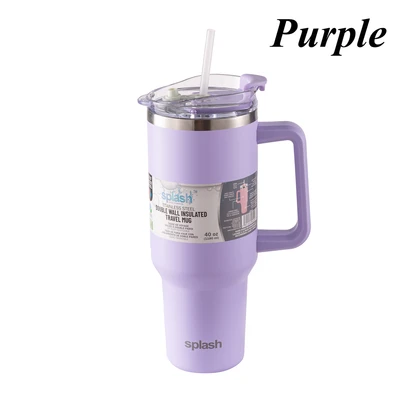 58228, Splash Bottle Stainless Steel Travel Mug 40 OZ, 191554582286