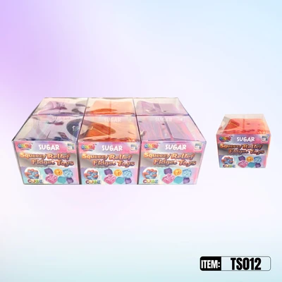 TS012, CUBE Squeezy Relief Fidget Toys  3.15"x3.15"x3.15", 887258020123
