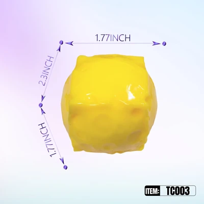 TC003, Squishy Cheese 2.3", 887258030030