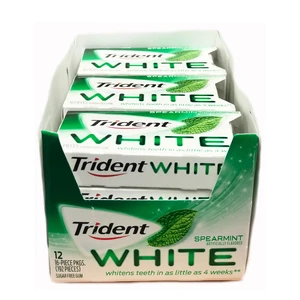 TG16SW, Trident Gum 16CT Spearmint White, 012546676113