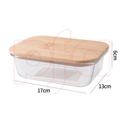 33168, Fresh Guard Glass Container w/ Bamboo Lid 21.6oz Oven Safe, 191554331686