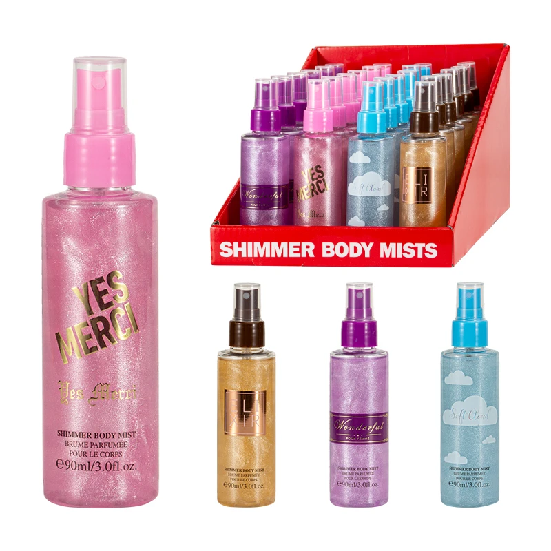 Women's Shimmer Body Mist 4pcs Display 3.0fl.oz/90ml