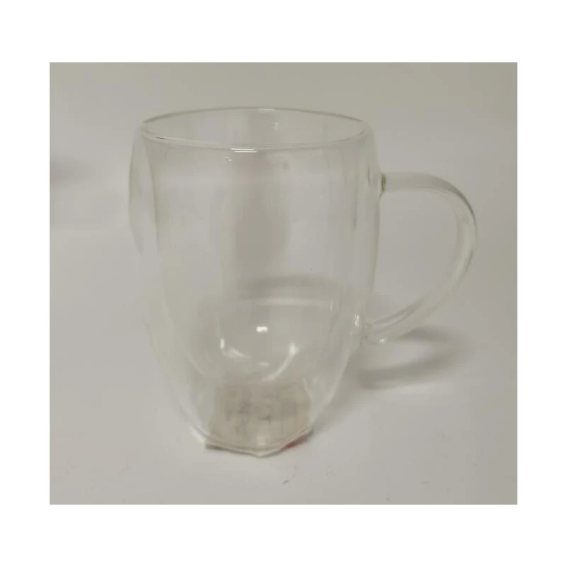 Splash Double Wall Glass Cup 2PK 11.8oz handle