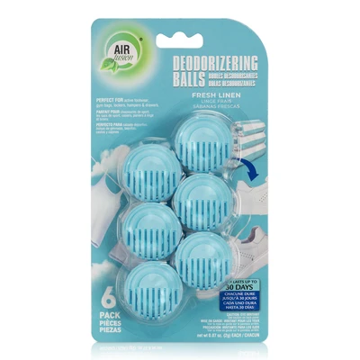 99885, Air Fusion Deodorizing Balls 6pk Fresh Linen, 191554998858