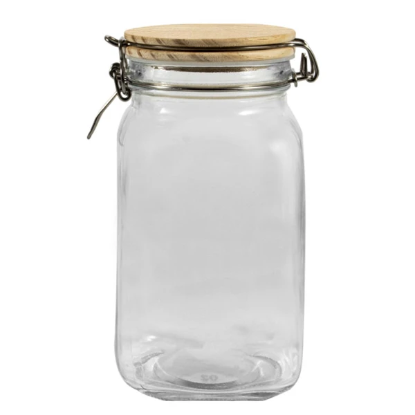 33193, Ideal Kitchen Glass Jar w/ Bamboo Lid 54.1 oz, 191554331938