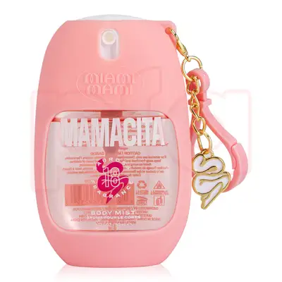 89239, Miami Mami Fragrance Body Mist 1.7oz w/ Charm Silicone Holder Mamacita, 191554892392