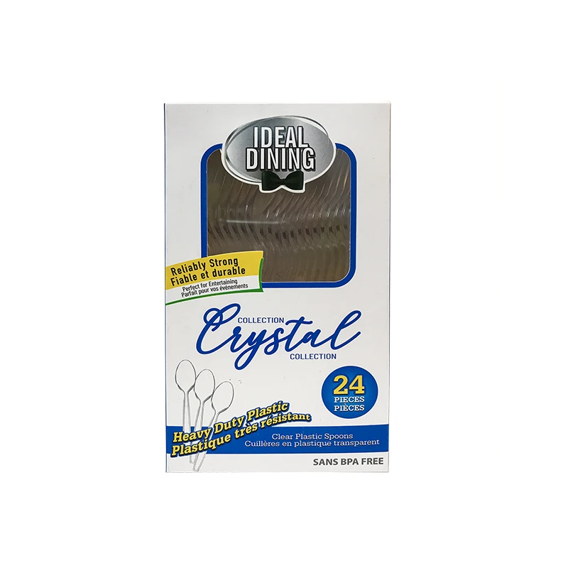 Ideal Dining Box HD 24CT Clear Spoon