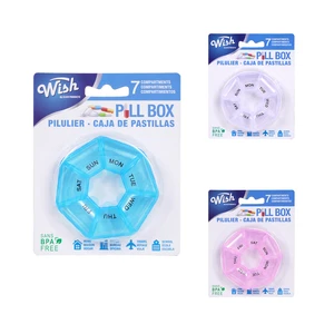 46104, Wish 7 Compartment Pill Box, 191554461048