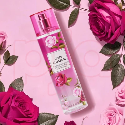 88632, Fragrance Body Mist 8 oz/236 ml Rose Blossom for Women - United Scents, 191554886322
