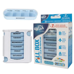 46106, Wish Pill Box Weekly 28 Compartment, 191554461062