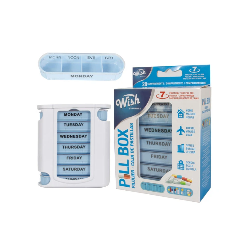 Wish Pill Box Weekly 28 Compartment