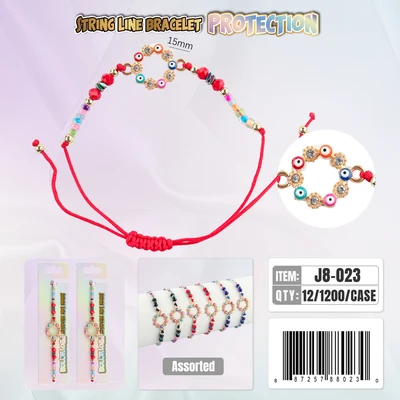 J8-023, String Line Protection Bracelet, 887257880230
