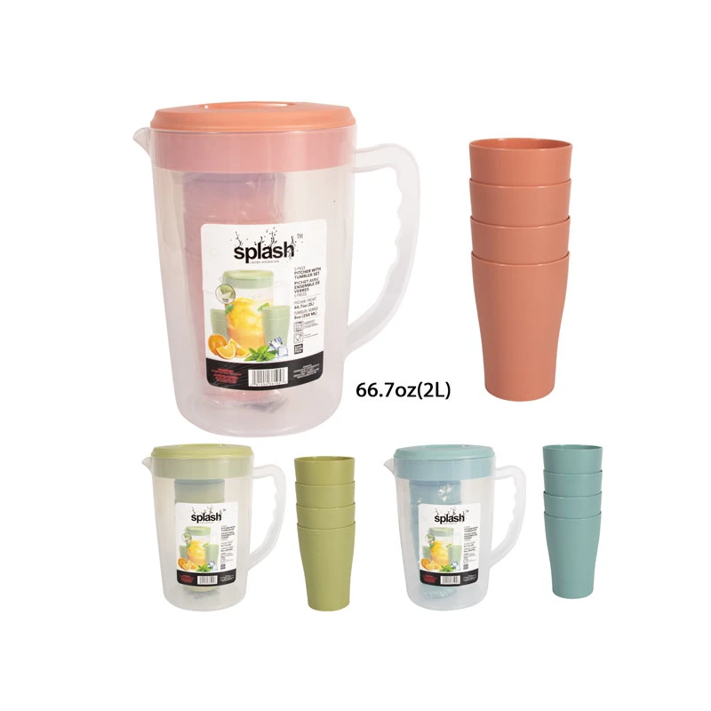 Splash Water Pitcher with tumbler set