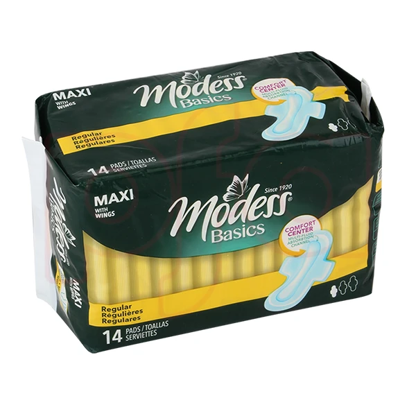 M69202, Modess Maxi Regular Pads 14CT, 855424008022