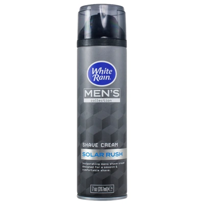 WR86919, White Rain 7oz Men's Shaving Cream Solar Rush, 810020286595