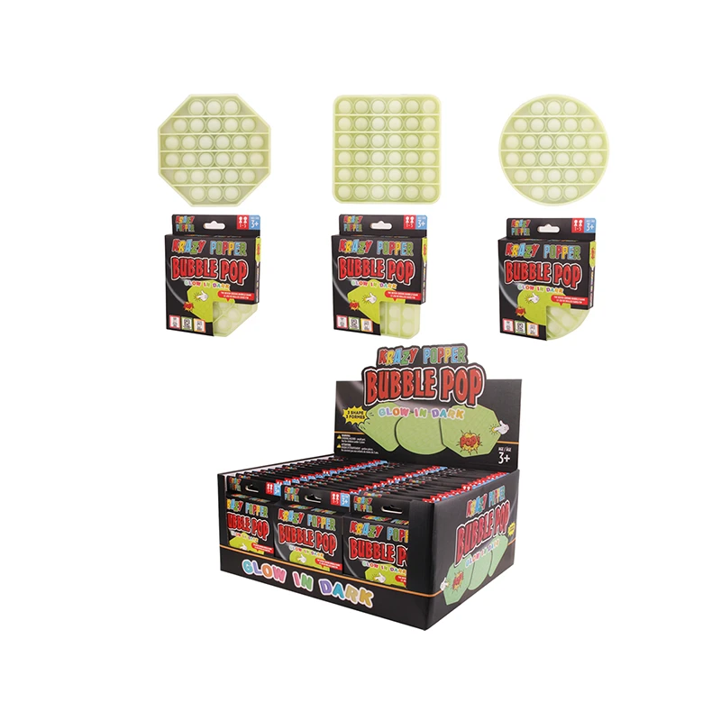 Krazy Popper Bubble Shapes Glow in Dark