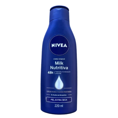 NL220NES, Nivea Body Milk 220ml Nutritiva Piel Extra Sea, 7501054549802