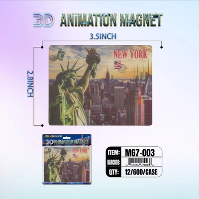 MG7-003, New York 3D Animation Magnet MG7-Series, 887257970030