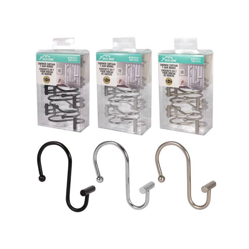 Ideal Home 12PK Shower Curtain Hook