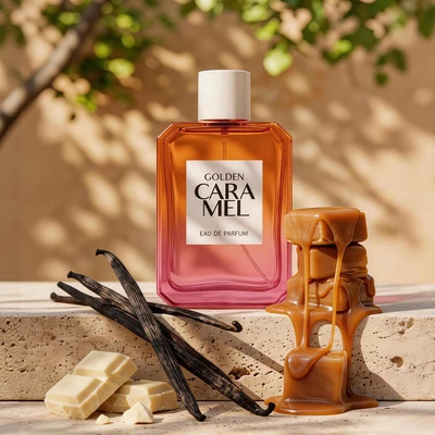 89274, United Scents Golden Caramel Parfum 3.4oz, 191554892743