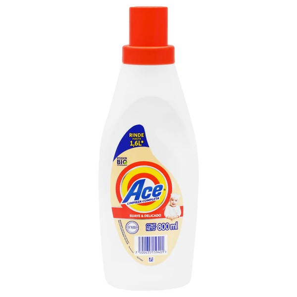ACEL800SD, Ace Liquid Detergent 800ml Suave Y Delicado, 7500435159401