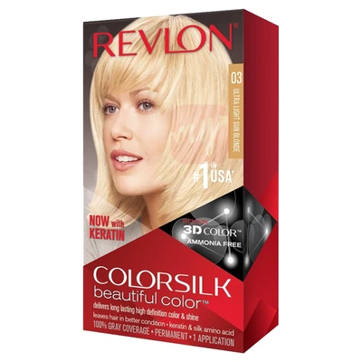 CS03, Revlon ColorSilk Hair Color #03 Ultra LT Sun Blonde, 309977326039