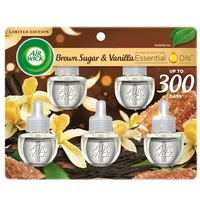 AWO5BSV-5, Air Wick Oil 5PK Brown Sugar & Vanilla, 062338027050
