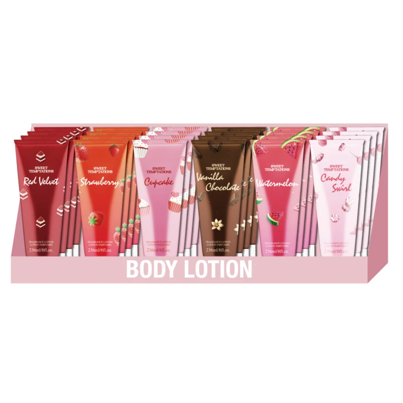 Women's Fragrance Body Lotion 6 Mix PDQ 8oz/236ml