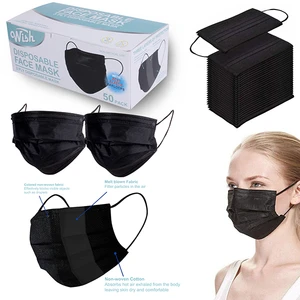 FM-04TK, Wish Face Mask 50CT in Box  Black TK, 191554000049