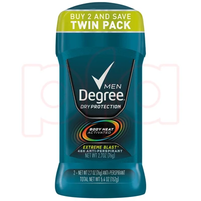 DD27EB-2, Degree Deo 2.7oz Extreme Blast 2PK, 079400262806