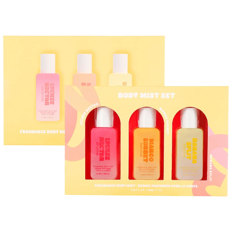 Women's 3pcs COFFRET LYCHEE HECTAR/MANGO SORBET/BANANA SPLIT 3*30ml/1.02 fl.oz Body Mist
