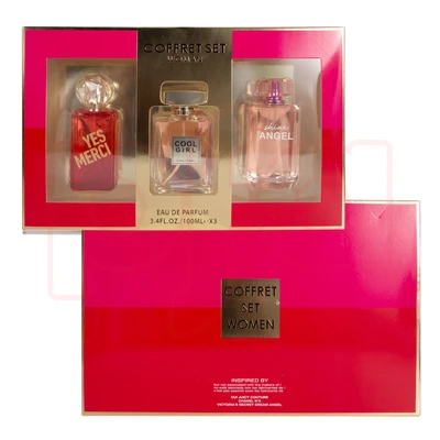 88915, Women's EDP 3.4oz 3pcs Large Set COFFRET SET 3.4fl.oz/100ml×3 EDP, 191554889156