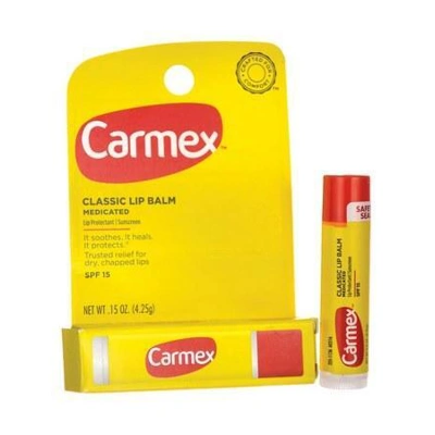 CXL15C, Carmex Lip Balm Medicated 0.15oz Classic, 083078113179