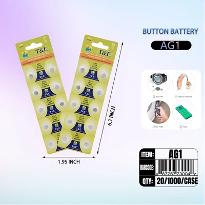 AG01, Botton Cell Battery-(AG01)=LR621-LR60-L621, 6970905251019