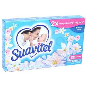 SS20FF, Suavitel Fabric Sheet 20Count Field Flower, 035000391971