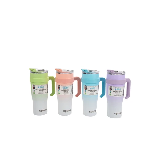 58233, Splash Bottle Stainless Steel Travel Mug 40oz 2 Tone, 191554582330