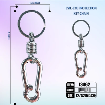 J3462, Key Chain Steel Clip Hooks, 887257834622