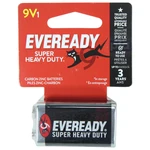 EVER-9V1, Eveready 9V Super Heavy Duty Battery, 039800059390