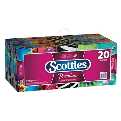 STB126, Scotties Tissue Box 2 Ply 126 Sheet Premium 20 Box Bundle