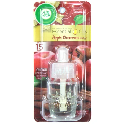 AWO1-AC, Air Wick Scented Oil Refill 1 Pack 8ml (0.27oz) Apple Cinnamon, 062338020969