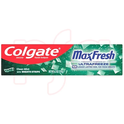 CTP63MF-CLEAN, Colgate 6.3oz Max Fresh Toothpaste Clean Mint, 035000996718