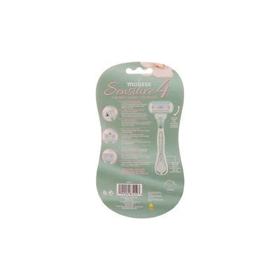 67212, Modess Four Blade Razors 3-Pack, 191554672123