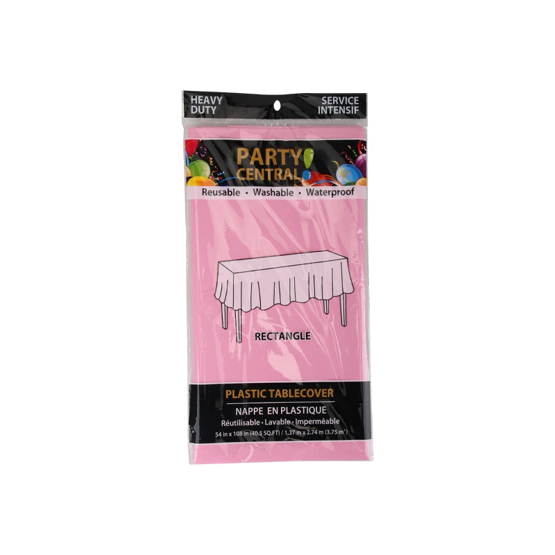 Table Cover Rectangular 54*108In Pink