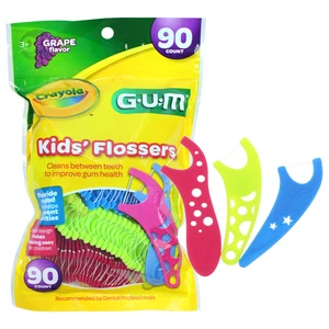 990RC, Crayola GUM Kids' Flossers 90CT, 070942000536